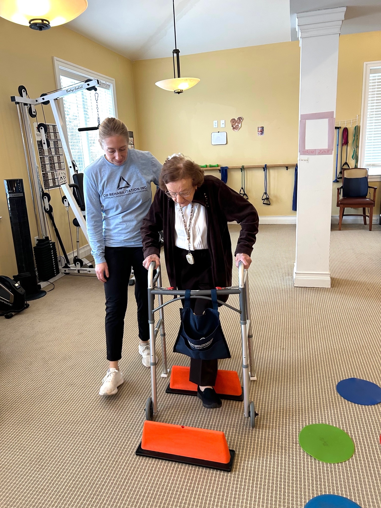 CIP therapist and patient